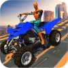 Spider hero Mega Ramp: Police Quad Bike Stunts