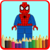 Lego spider hero coloring game