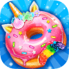 Unicorn Rainbow Donut - Sweet Desserts Bakery Chef