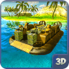 Army Hovercraft Water Cargo Boat – Transport Game