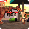 Hungry Dino in City-Dinosaur Police Hero Dino war