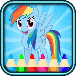 my pony coloring little rainbow fans