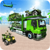 US Army Cargo Plane Transport Offroad Truck Game