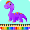 Dinosaurs Coloring Book Pages: dino kids Coloring