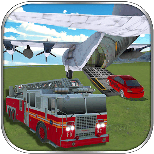 Firefighter Car Transporter 3D