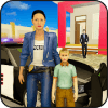 Virtual Working Police Mom Home: Happy Family Life