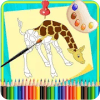 Kids Coloring Book: Zoo Animals