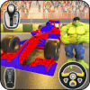 Top Speed Superhero Formula Car: Simulator Game