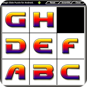 Magic Slide Puzzle Letters