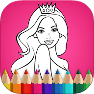 童话公主涂鸦