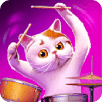 Cat Drummer Legend  Toy