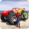 Superheroes Monster Stunt Race