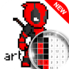 Superhero Pixel Art – Superhero Coloring Book