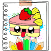 Kawaii Food Coloring Book