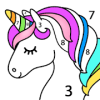 Unicorn Color by Number – Unicorn Coloring Book