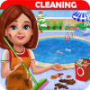 Big Home Cleanup and Wash : House Cleaning Game