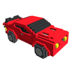 Cars 3D Color by Number: Voxel, Pixel Art Coloring