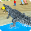 鳄鱼 游戏 海滩 攻击 野生 模拟器