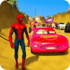 Superheroes Impossible Car Stunt Racing Games