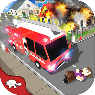 座城市消防车救援