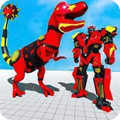红色恐龙机器人