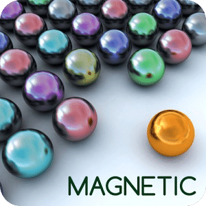 Magnetic balls bubble shoot