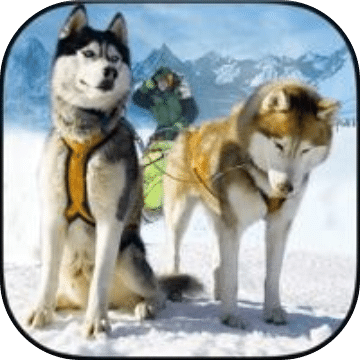 Winter Snow Dog Sledding Ski Simulator 3D