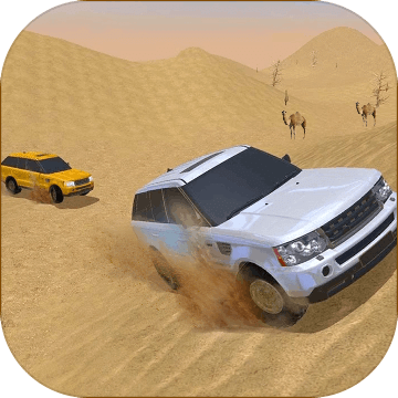 吉普车团结在沙漠